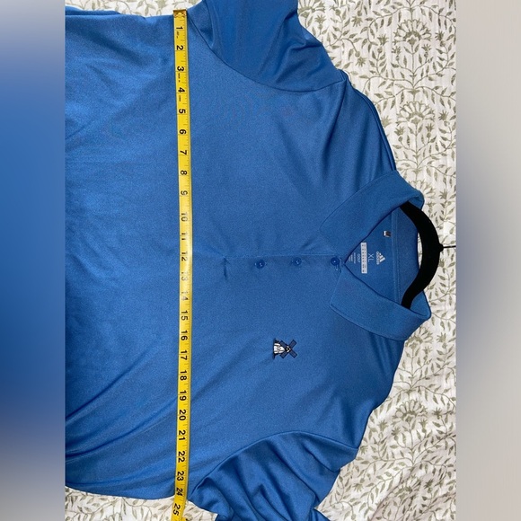 Adidas Blue Men's XL Golf Polo Shirt - Picture 8 of 8